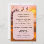 Giraffes Safari Zoo Post Wedding Invitation Kaart (Achterkant)