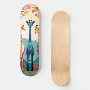 Giraffes Schattige artwork Persoonlijk Skateboard