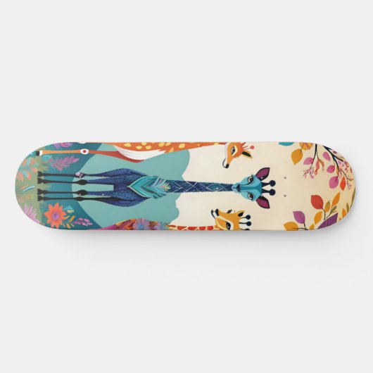 Giraffes Schattige artwork Persoonlijk Skateboard (Horizontaal)