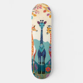 Giraffes Schattige artwork Persoonlijk Skateboard (Voorkant)