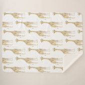 Giraffes Sherpa Deken (Voorkant (horizontaal))