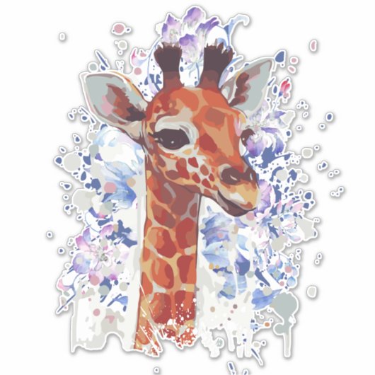 GIRAFFES STICKER - GIRAFFE STICKERS - GIRAFFE (Voorkant)