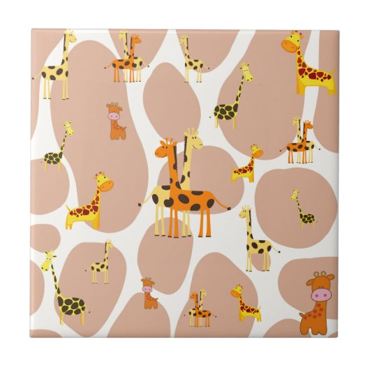 Giraffes Tegeltje (Voorkant)