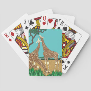 Giraffes & Tekenvogels Pokerkaarten
