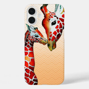 Giraffes telefoonhoesje iPhone 16 plus hoesje