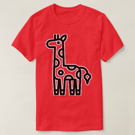 Giraffes van Cute Giraffe Giraffe T-shirt (Design voorkant)
