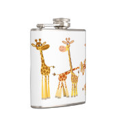 Giraffes van de cartoon: de Herd Hip-fles Heupfles (Rechts)