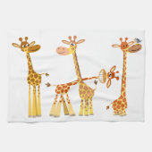 Giraffes van de cartoon: De keukenhandleiding Herd Theedoek (Horizontaal)