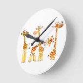 Giraffes van de cartoon: De kudde van de herfst Ronde Klok (Hoek)