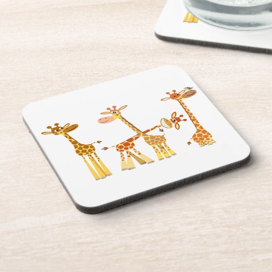 Giraffes van de cartoon: De Onderzetters van het b (Linkerzijde)