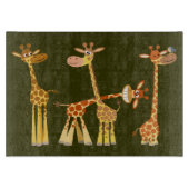 Giraffes van de Cartoon: het kuddeklare snijbord Snijplank (Voorkant)