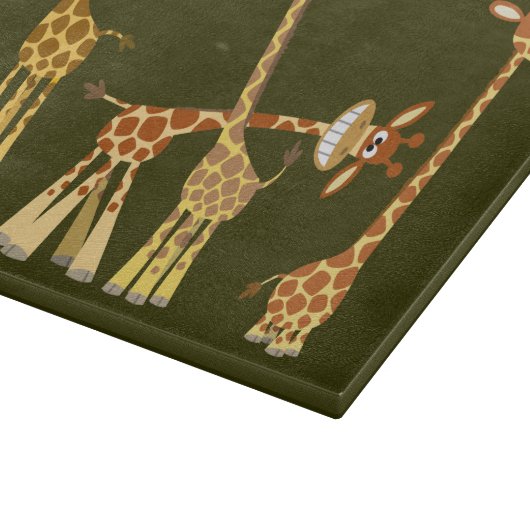 Giraffes van de Cartoon: het kuddeklare snijbord Snijplank (Hoek)