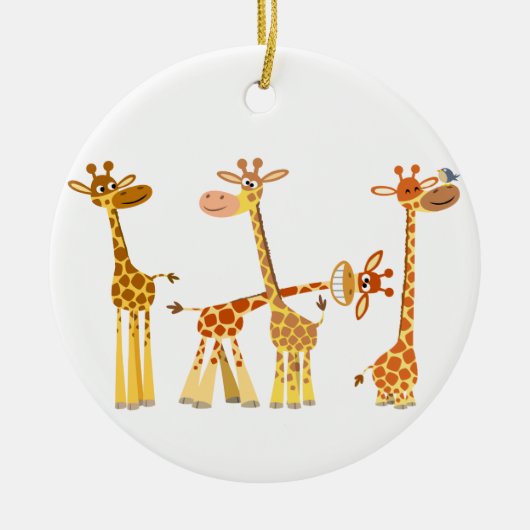 Giraffes van de cartoon: Het Ornament van het besl (Voorkant)