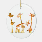 Giraffes van de cartoon: Het Ornament van het besl (Links)