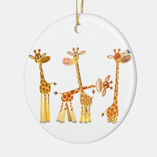 Giraffes van de cartoon: Het Ornament van het besl