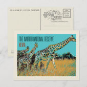 Giraffes van Kenia in Nairobi National Reserve Briefkaart (Voorkant / Achterkant)