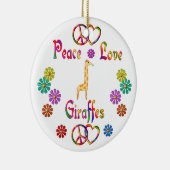 GIRAFFES VAN VREDESVERLIES KERAMISCH ORNAMENT (Rechts)