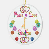 GIRAFFES VAN VREDESVERLIES KERAMISCH ORNAMENT (Links)