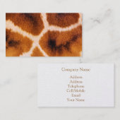 GIRAFFES VISITEKAARTJE (Voorkant / Achterkant)