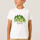 Giraffes voor het grazen zijn koude T-shirt (Voorkant)
