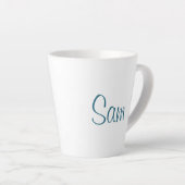 Giraffes voor kleurrijke regenboog Waterverf Latte Mok (Rechterhoek)