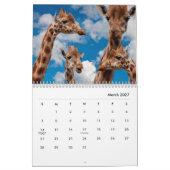 Giraffes wandkalender kalender (Mar 2027)