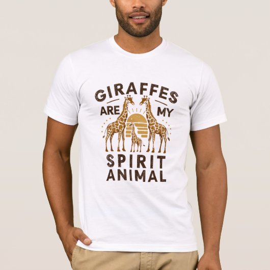 Giraffes zijn mijn dierlijk t-shirt (Voorkant)