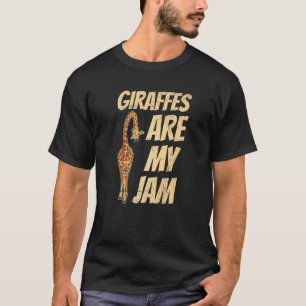 Giraffes zijn mijn jam voor een Giraffe fan T-shirt