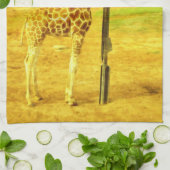 Giraffes zijn zo koude Waterverf, Theedoek (Gevouwen)