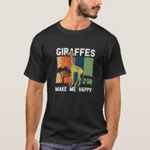 Giraffes zorgen ervoor dat ik Giraffe Lover dieren T-shirt