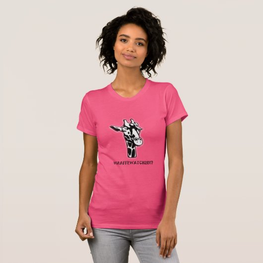 #GiraffeWatch2017 Colored T-Shirt (Vrouwen) (Voorkant volledig)