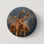 GIRAFFIC FANTASY RONDE BUTTON 5,7 CM (Voorkant)