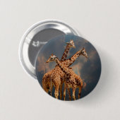 GIRAFFIC FANTASY RONDE BUTTON 5,7 CM (Voorkant /achterkant)