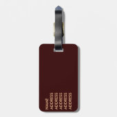 Giraffic Hearts Tiled Pattern Bagagelabel (Achterkant verticaal)