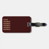 Giraffic Hearts Tiled Pattern Bagagelabel (Achterkant horizontaal)