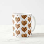 Giraffic Hearts Tiled Pattern Koffiemok (Voorkant rechts)