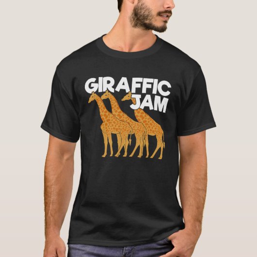Giraffic Jam Funny Giraffe Animal Keeper Gift T-shirt (Voorkant)