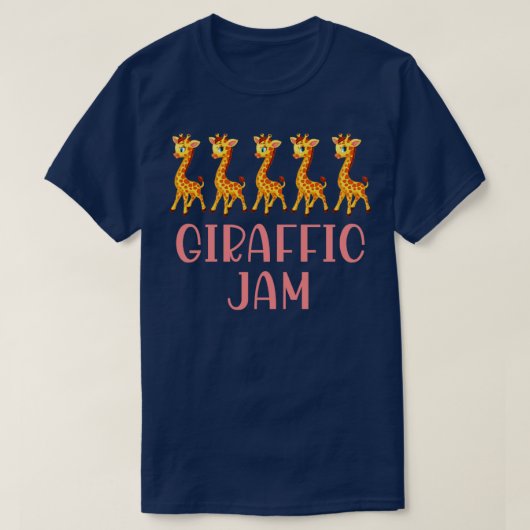 Giraffic Jam Funny Giraffe T-shirt (Design voorkant)