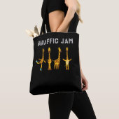 Giraffic Jam Giraffe Inline Skating Zoo Animal Tote Bag (Dichtbij)