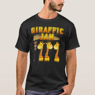 Giraffic Jam Giraffelovely Funny Zoo Animal T-shirt