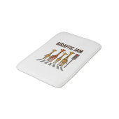 Giraffic Jam Grappige Giraffe Overstekend Vintage Badmat (Gekanteld)