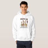 Giraffic Jam Grappige Giraffe Overstekend Vintage Hoodie (Voorkant volledig)