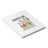 Giraffic Jam Grappige Giraffe Overstekend Vintage Notitieblok (Schuin)