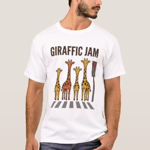 Giraffic Jam Grappige Giraffe Overstekend Vintage  T-shirt