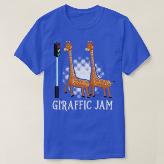 Giraffic Jam Traffic Jam Pun T-shirt (Design voorkant)