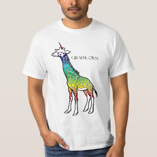 Girafficorn - Regenboog T-shirt (Voorkant)