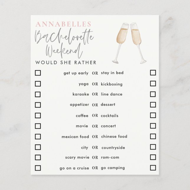 girale cocktail bachelorette zou ze liever een spe (Voorkant)