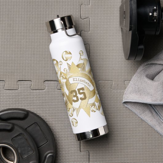 girale gedempte volleyballen en sterren waterfles (Gym)