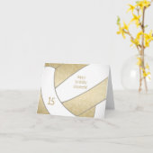 girale gouden volleybal blijdschap kaart (Gele Bloem)