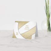 girale gouden volleybal blijdschap kaart (Voorkant)